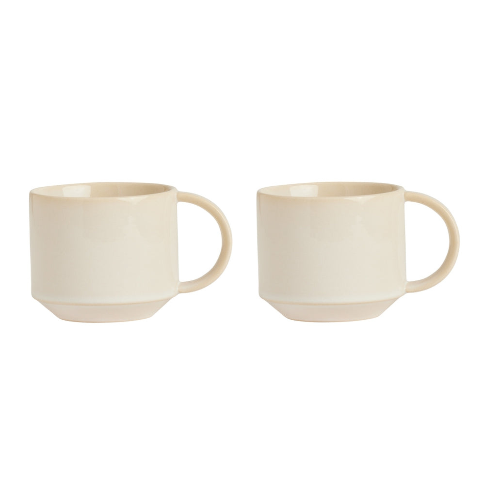 OYOY Yuka Ceramic Cup 2pk White