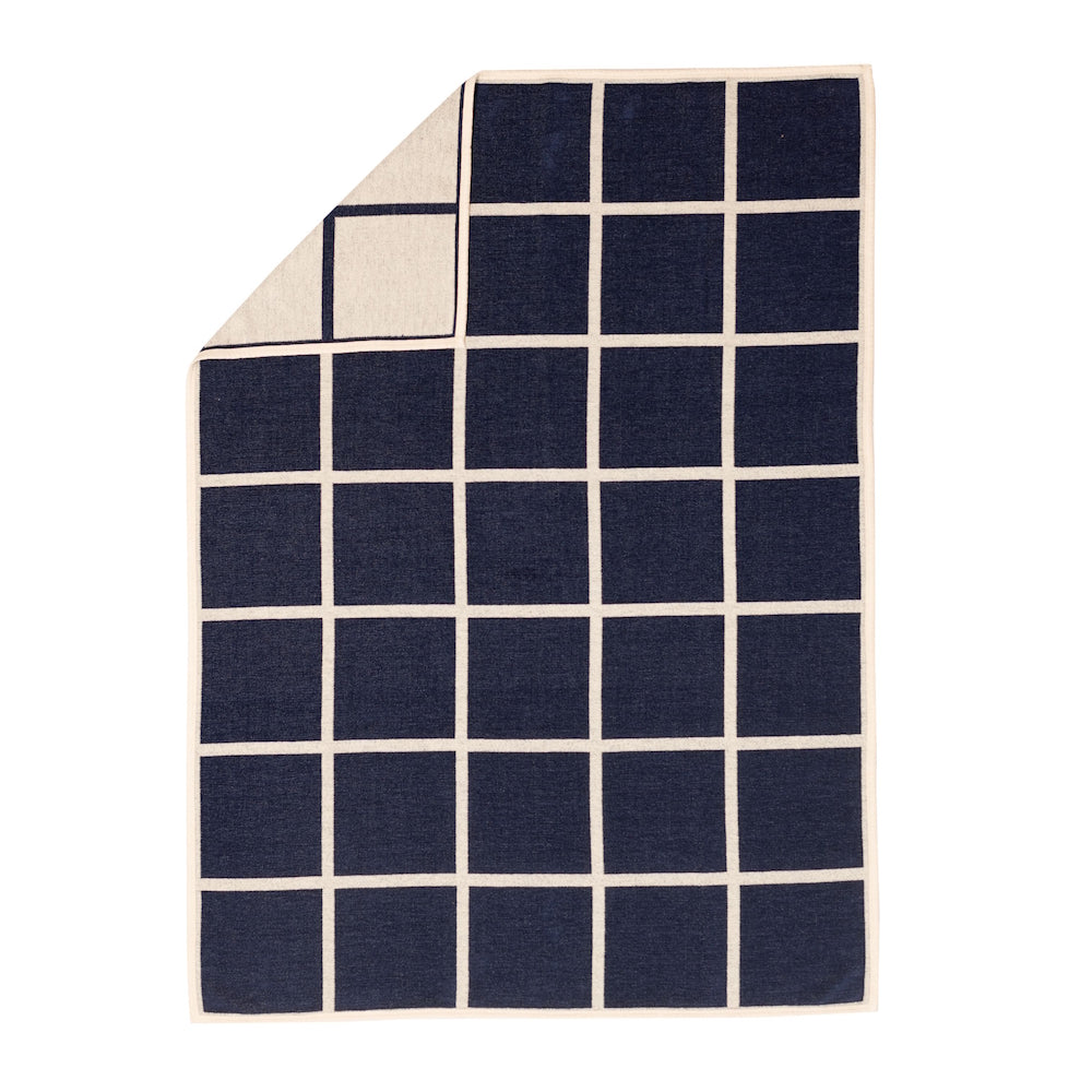 Pappelina Blanket Criss Dark Blue