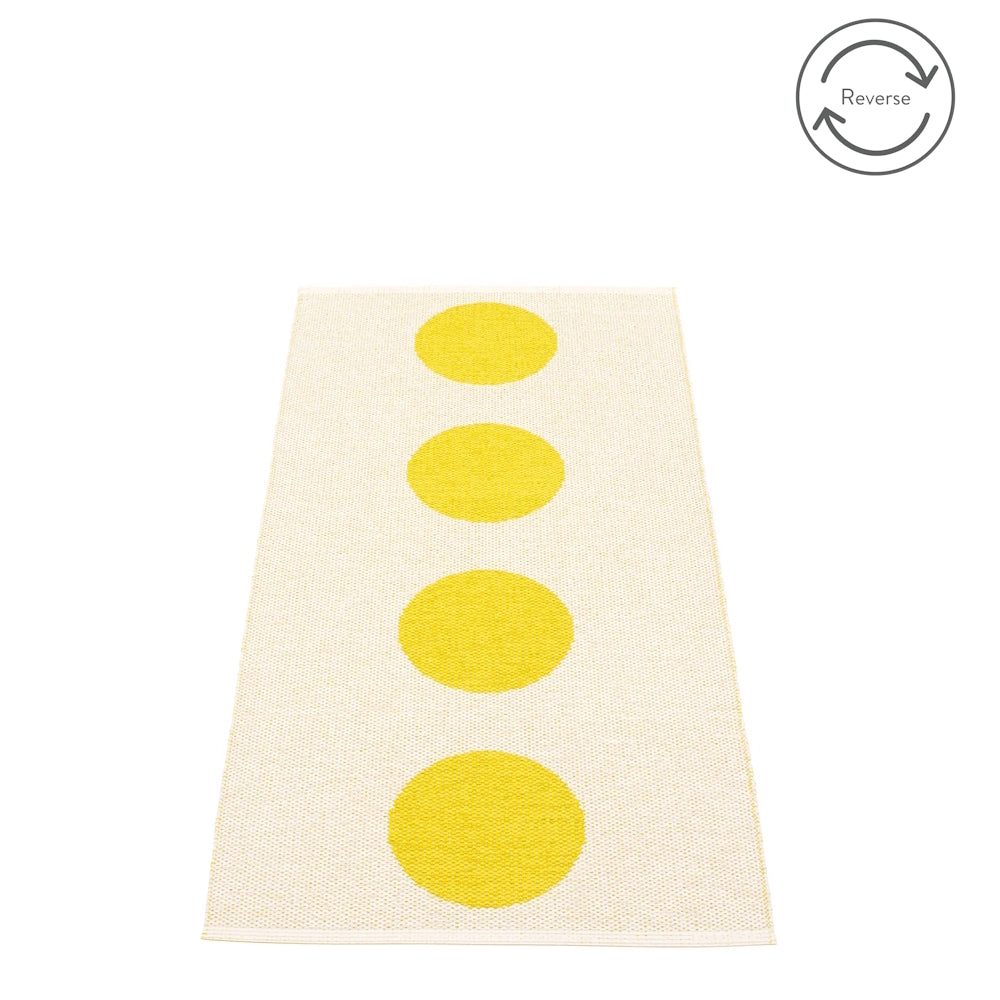 Pappelina Rug Vera Lemon 70x150
