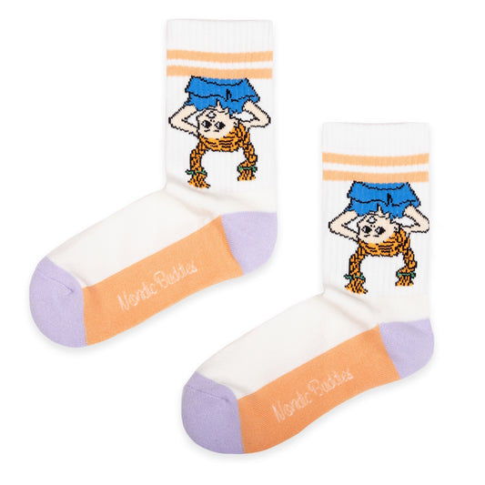 Pippi Longstocking Ladies Retro Socks