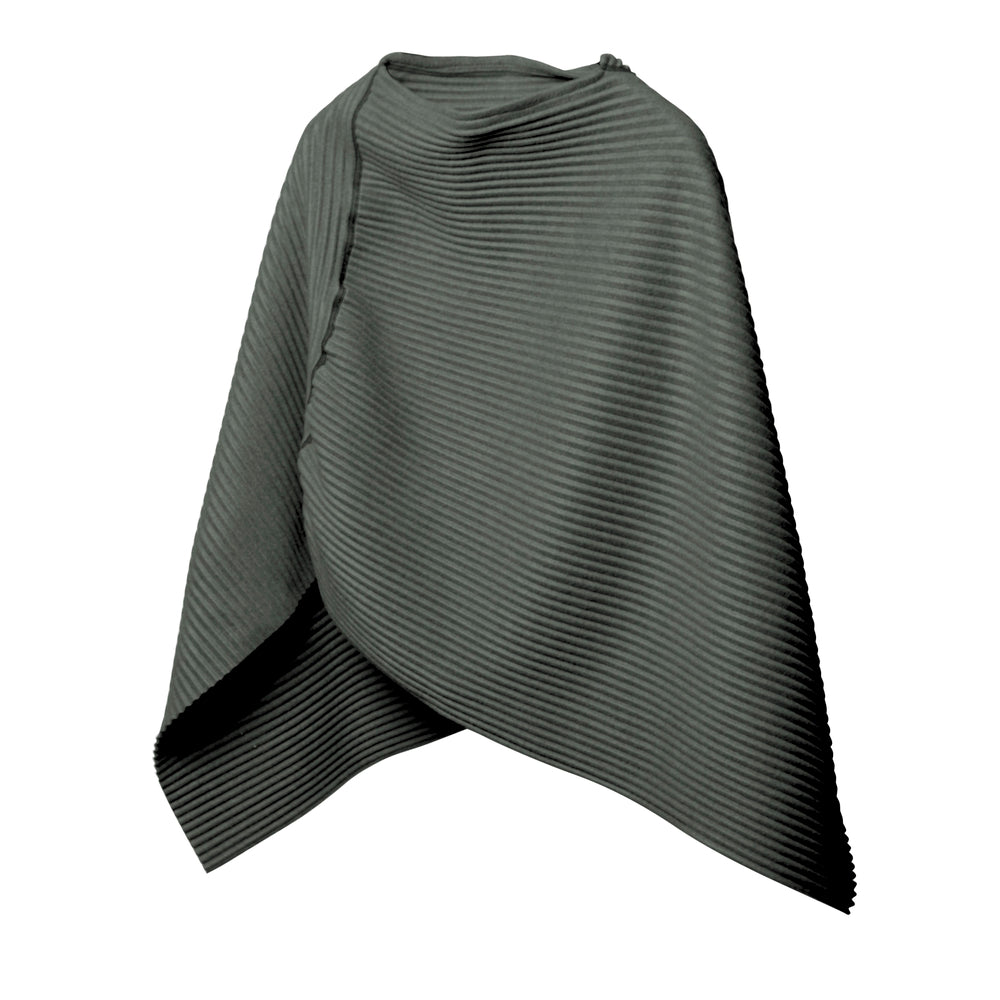 Pleece Poncho Forest Green