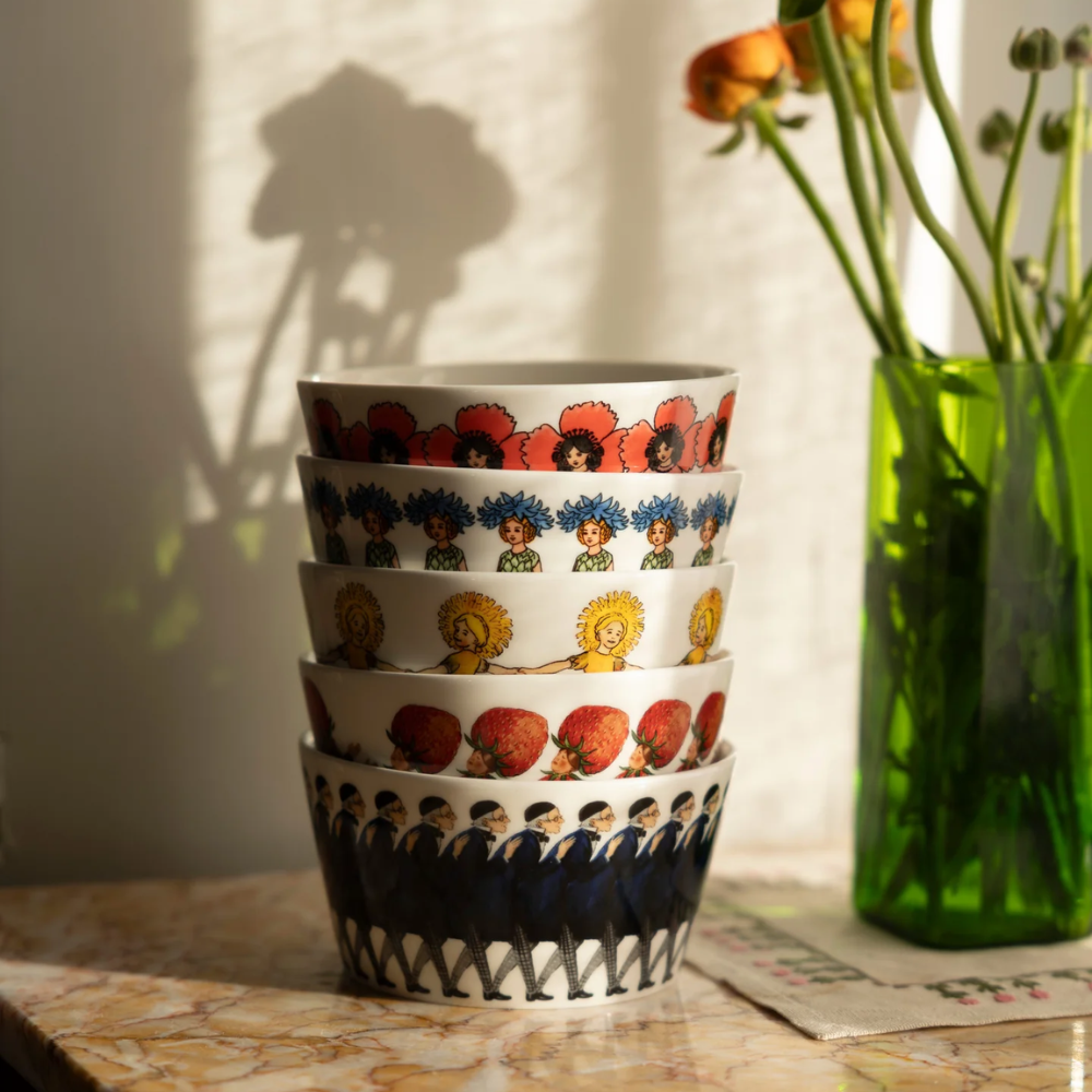 Design House Stockholm Elsa Beskow Bowl 500ml The Strawberry Family