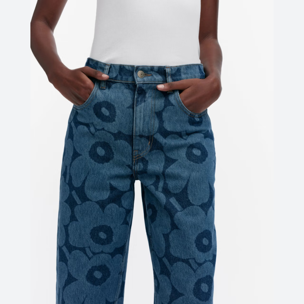 Marimekko Unikko Barrel Jeans