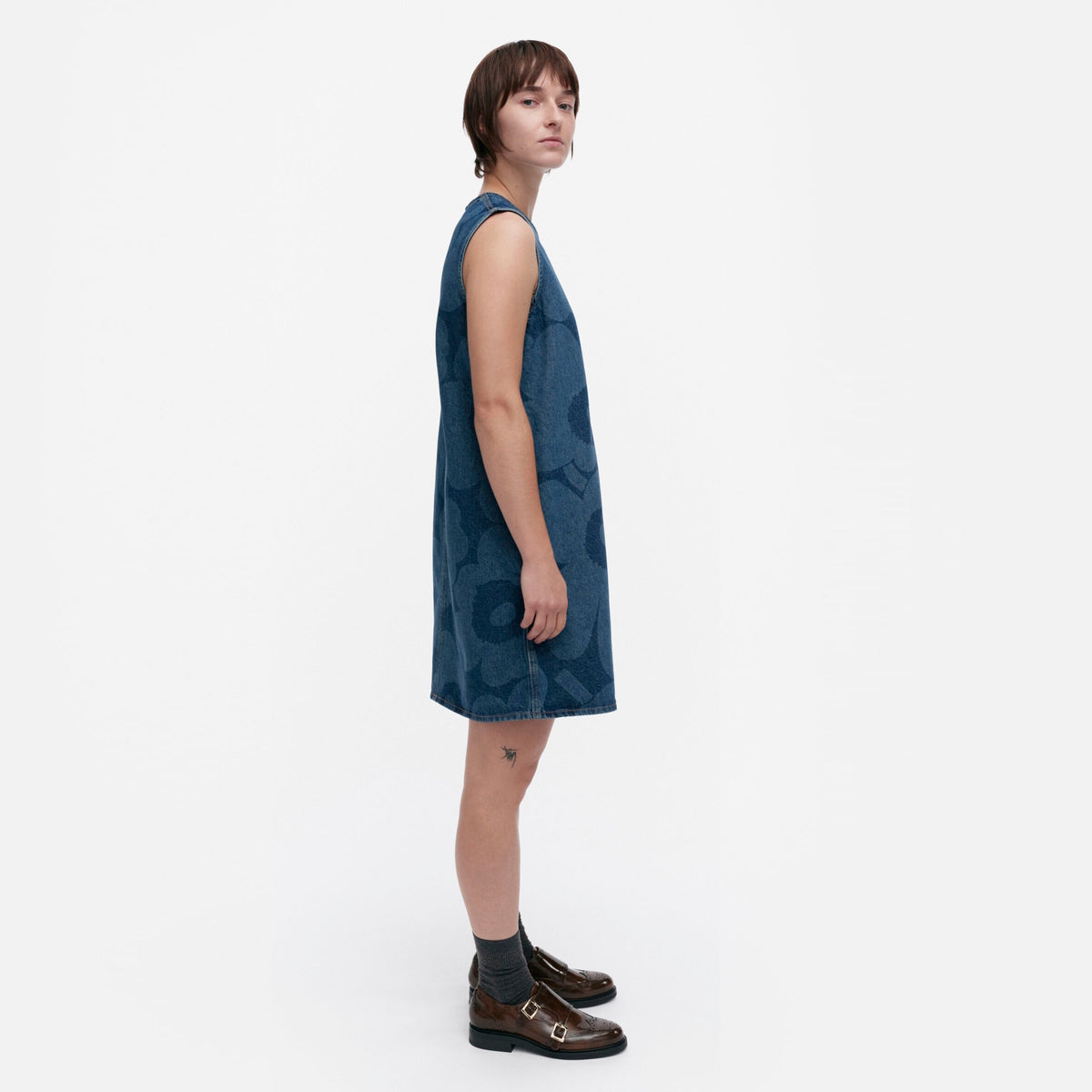 Somasti Unikko Maridenim Dress Indigo
