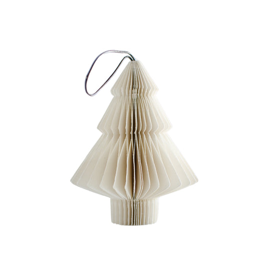 Tree Paper Ornament off-white