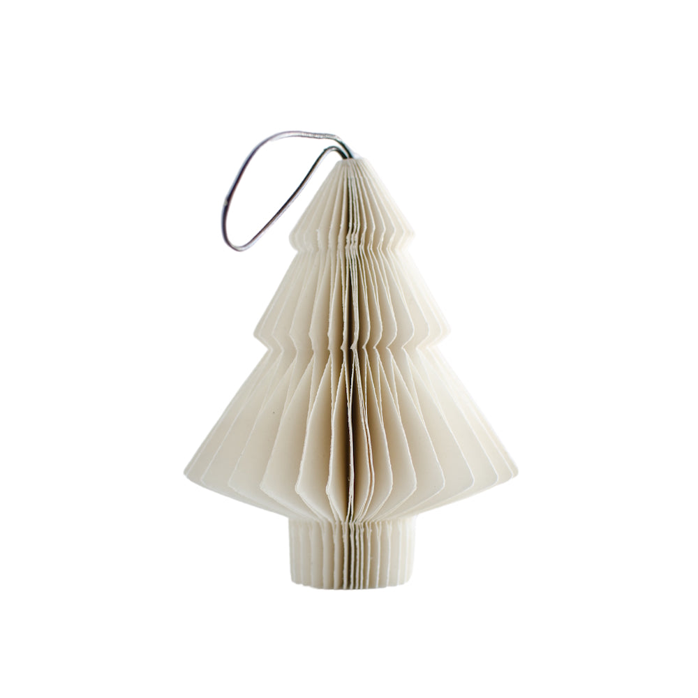 Tree Paper Ornament off-white