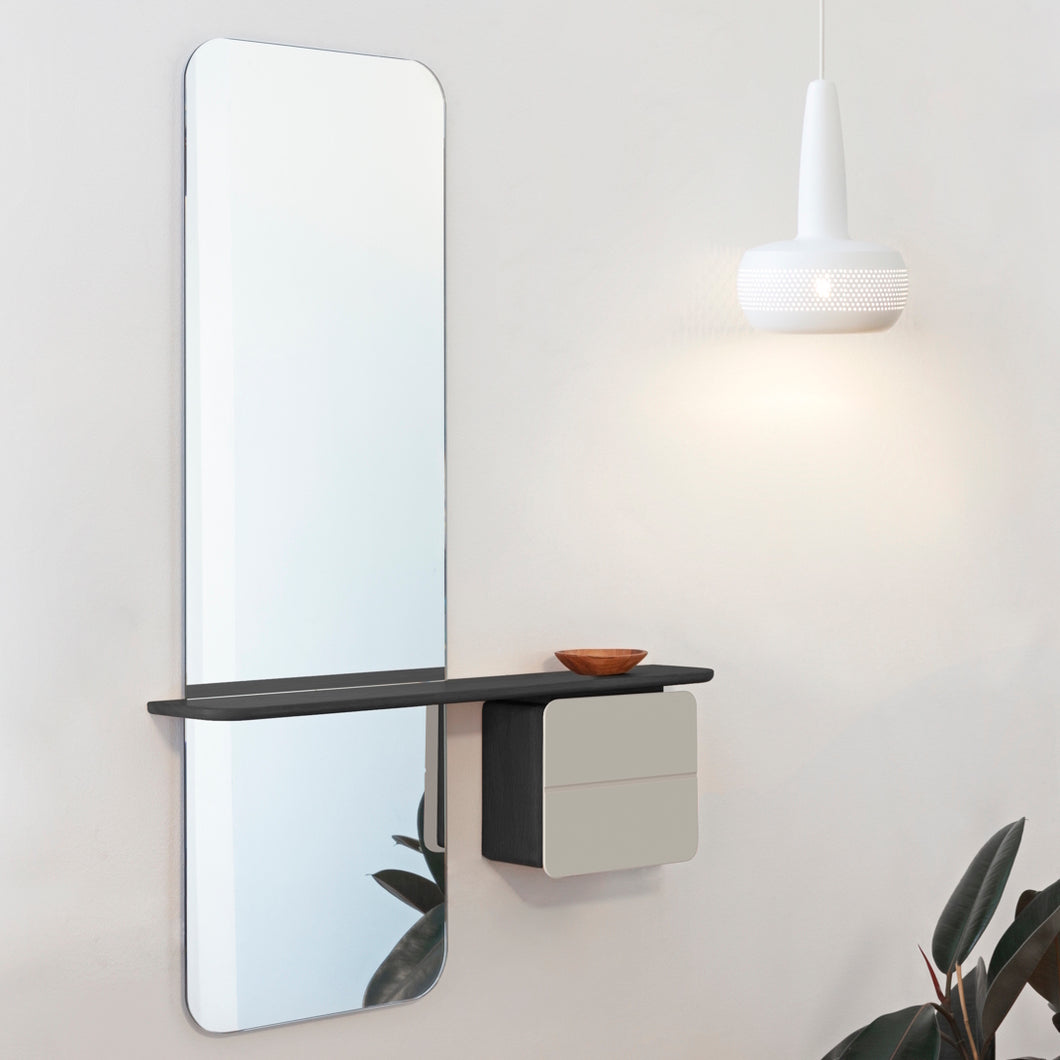 Umage One More Look Mirror Black Oak Pearl White
