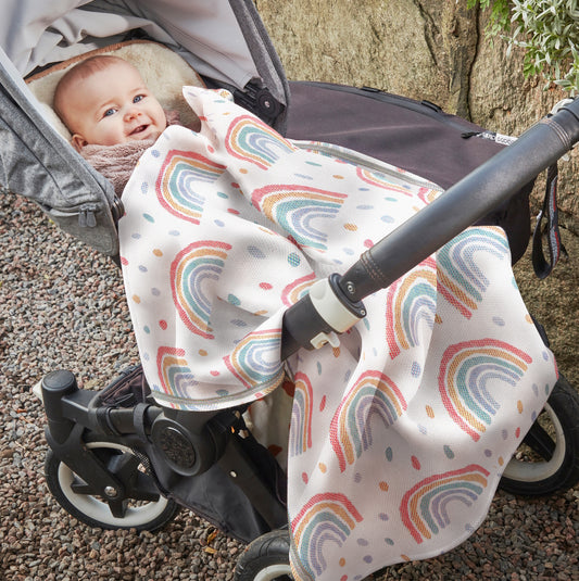 Ekelund Rainbow Organic Cotton Baby Blanket