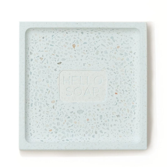 Hello Soap Dish blue