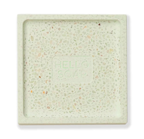 Hello Soap Dish green