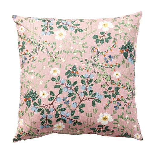 Blackthorn Cotton Cushion Cover Pink