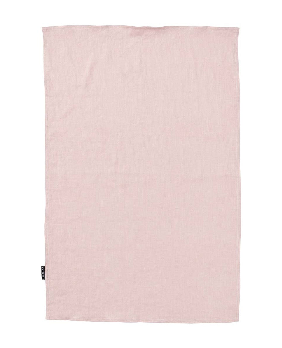 Klippan Linn Stonewashed Linen Tea Towel Rose