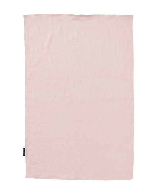 Klippan Linn Stonewashed Linen Tea Towel Rose