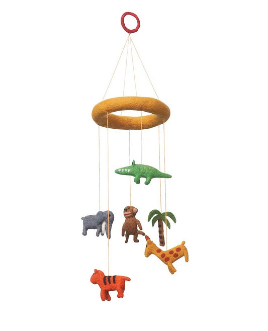 Klippan-safari-hand-felted-mobile