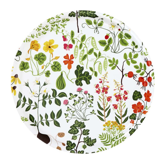 Klippan-leksand-wooden-tray-round-white