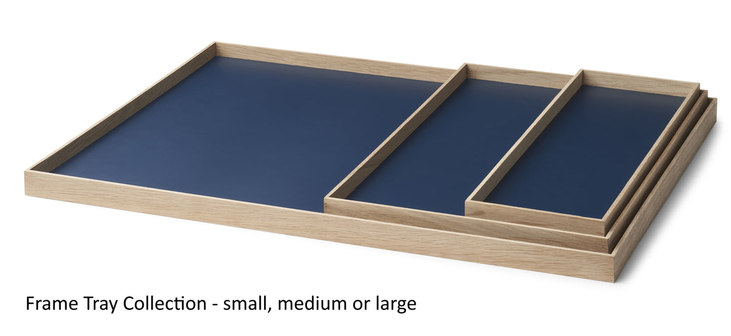 Gejst Frame Tray Large Oak-Blue