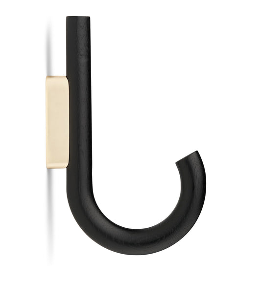 Gejst Hook Hanger Black Oak-Brass