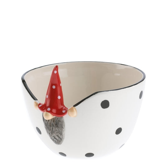 Peek-a-Boo Santa Bowl 10cm