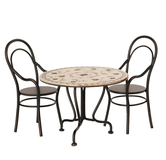 Maileg Dining Table Set with 2 Chairs