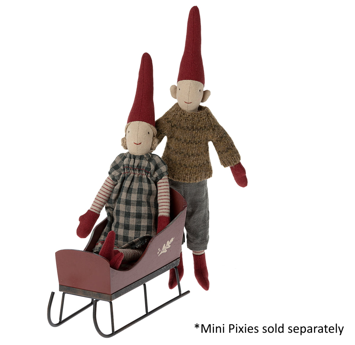 Maileg Sleigh for Mini Pixy red