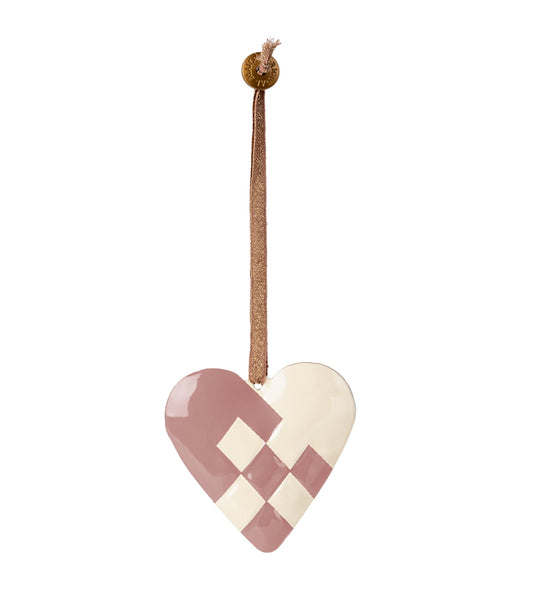 Maileg Metal Ornament Heart lilac