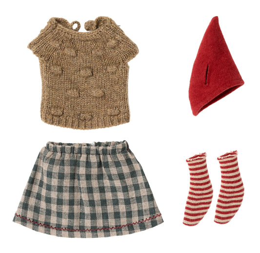 Maileg Christmas Clothes for Mouse Girl Medium