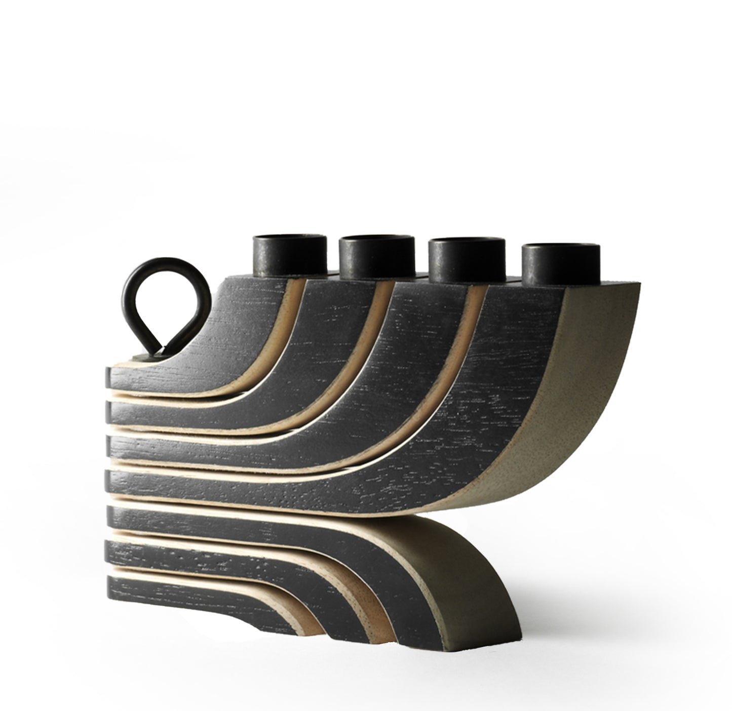 DesignHouseStockholm-nordic-light-candle-holder-4-black