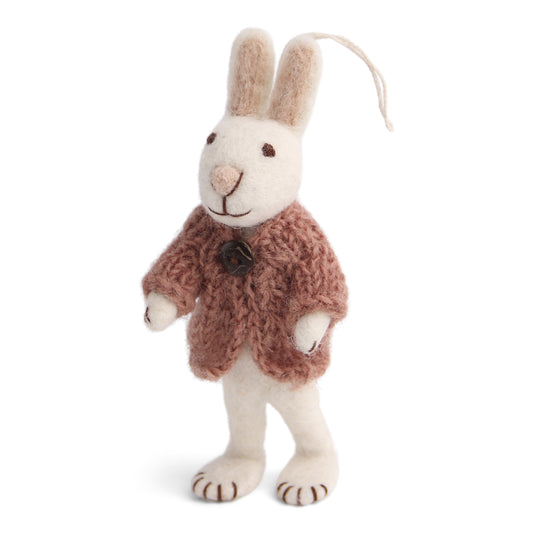 Gry & Sif Bunny Small White with Rose Jacket