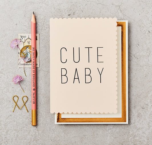 Cute Baby Card pink