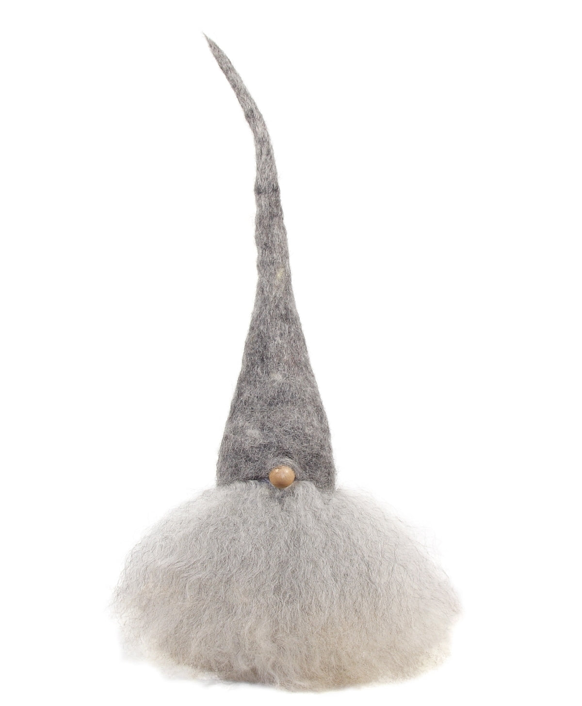 Santa Lrg grey hat white beard