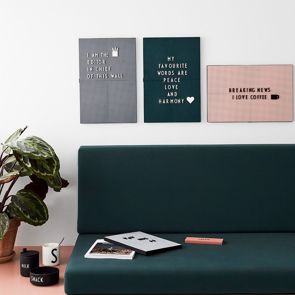 DesignLetters-message-board-a3-dark-grey