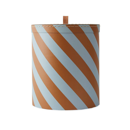 OYOY-storage-box-round-m-blue