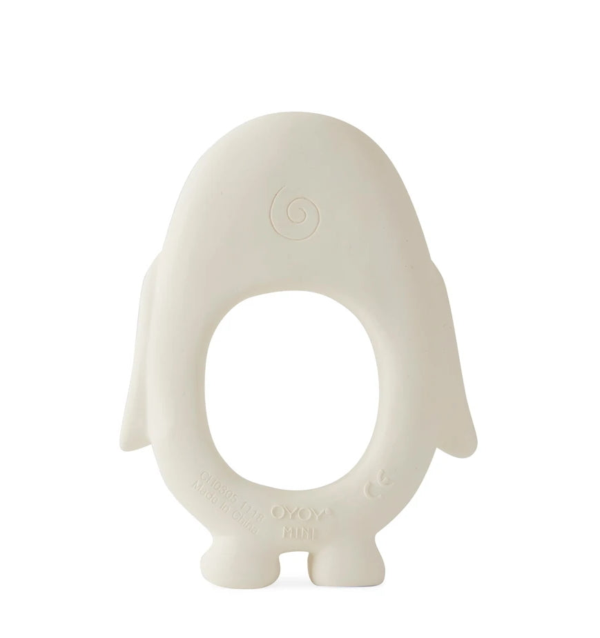 OYOY Penguin Baby Teether off-white