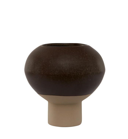 OYOY Hagi Ceramic Vase Small Brown