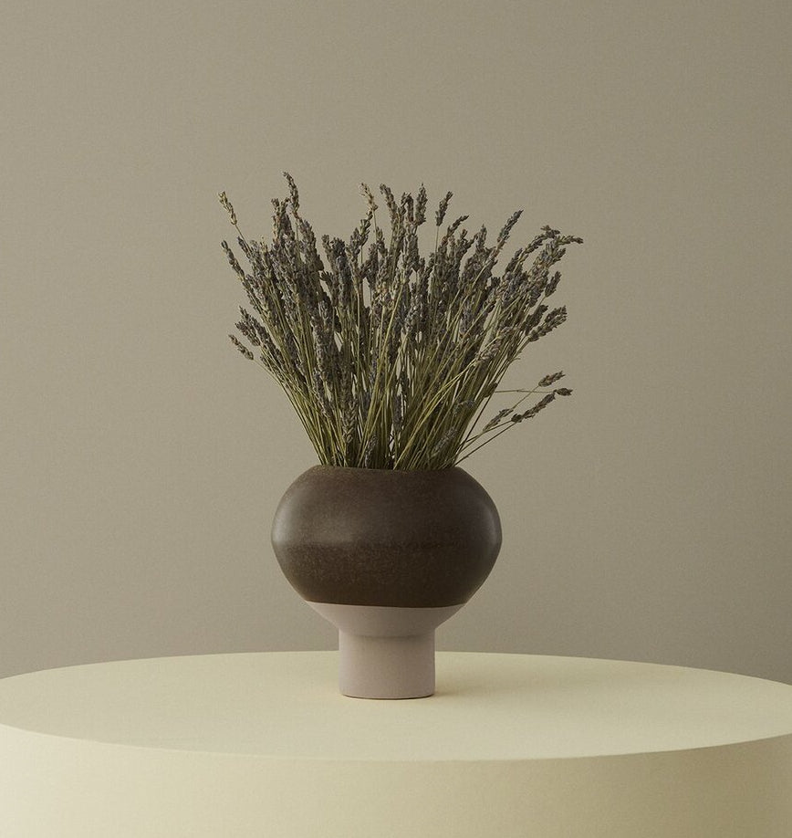 OYOY Hagi Ceramic Vase Small Brown