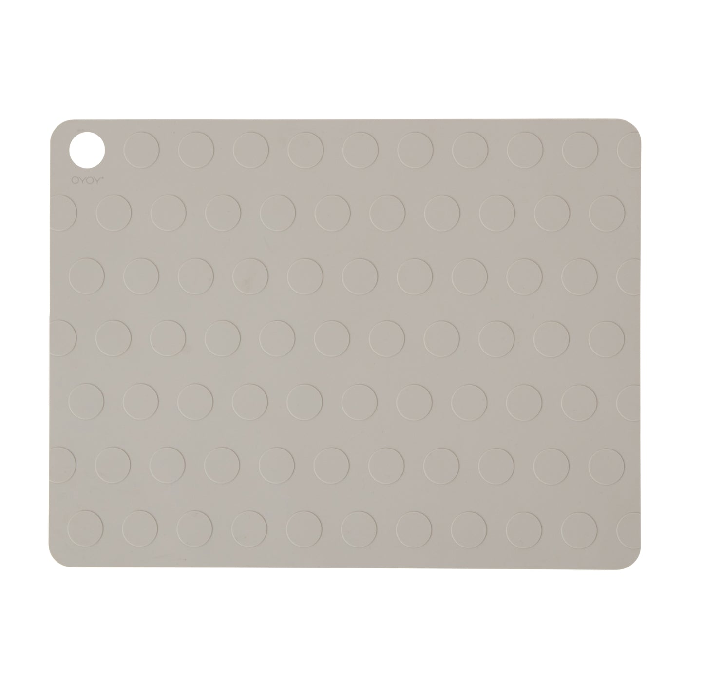 OYOY Dot Placemat Silicone 2pk Clay