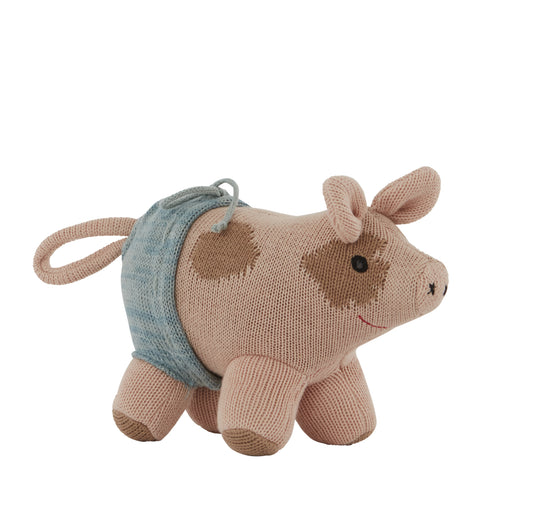 OYOY Pig Hugo Cotton Soft Toy Small