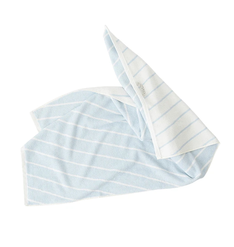 OYOY Raita Organic Cotton Hand Towel Light blue-White