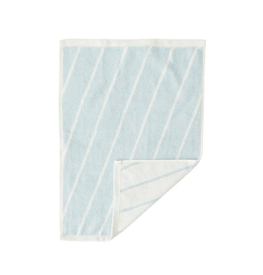 OYOY Raita Organic Cotton Guest Towel Light Blue-White