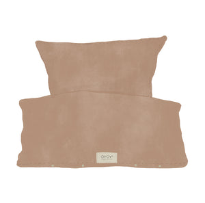 OYOY Nuku Baby Cot Bedding Dark Powder