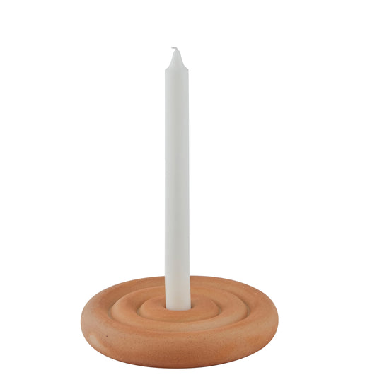 OYOY Savi Ceramic Candle Holder Short Beige