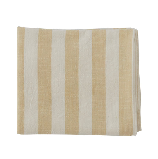 OYOY Striped Tablecloth 260x140 Vanilla