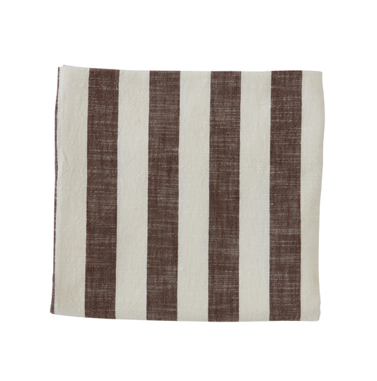 OYOY Striped Tablecloth 200x140 Choko