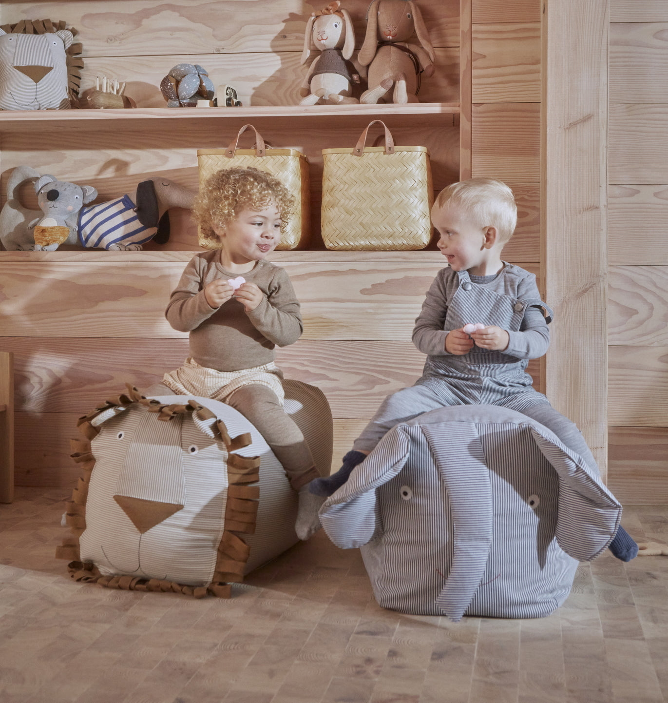 OYOY Lobo Lion Cotton Kids Beanbag