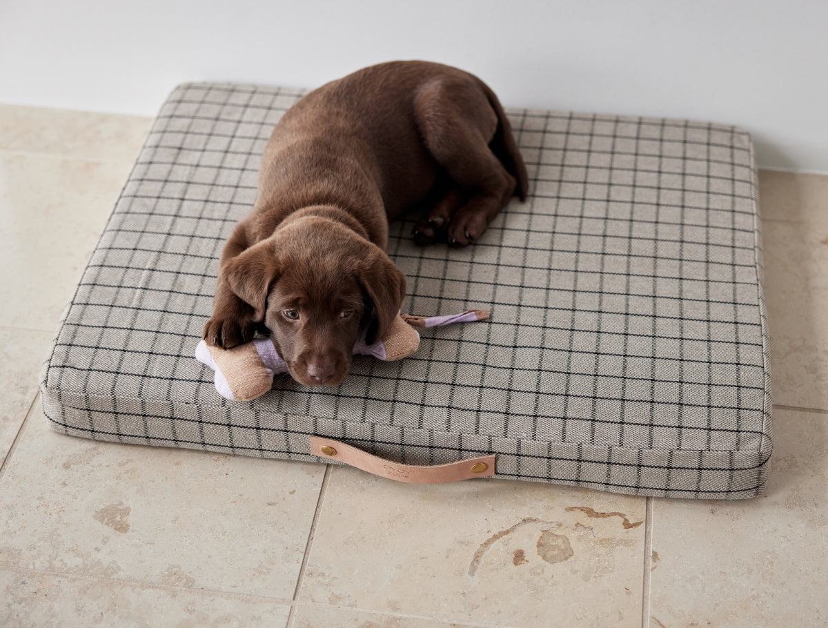 OYOY Milo Grid Dog Cushion Small