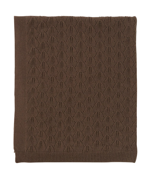 OYOY Lana Merino Wool Baby Blanket Brown