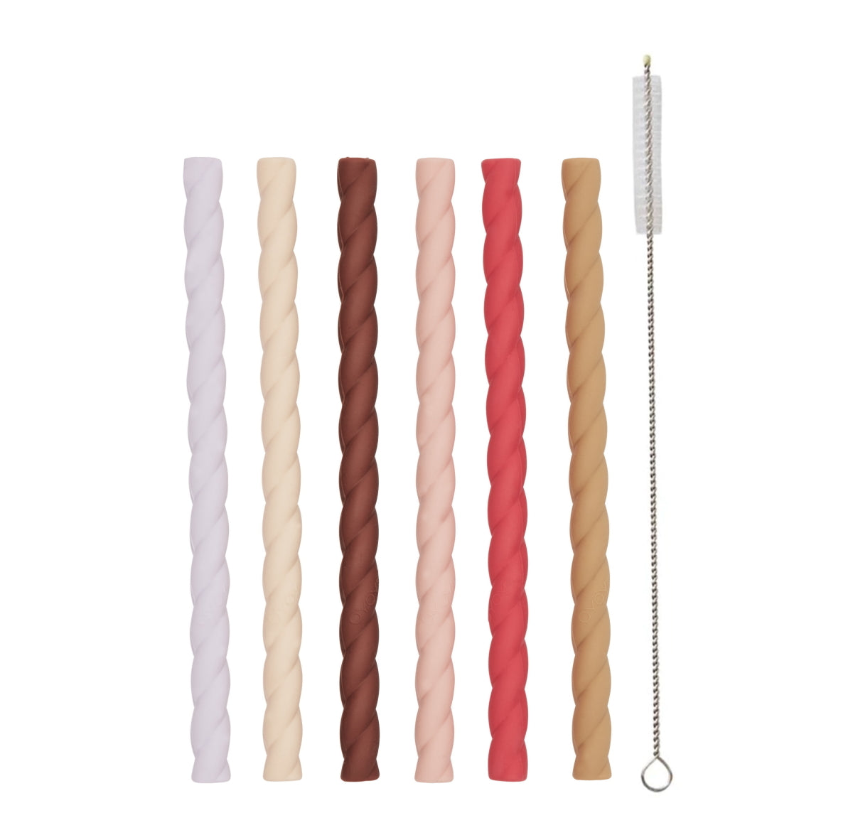 OYOY-mellow-silicone-straw-6pcs-cherry