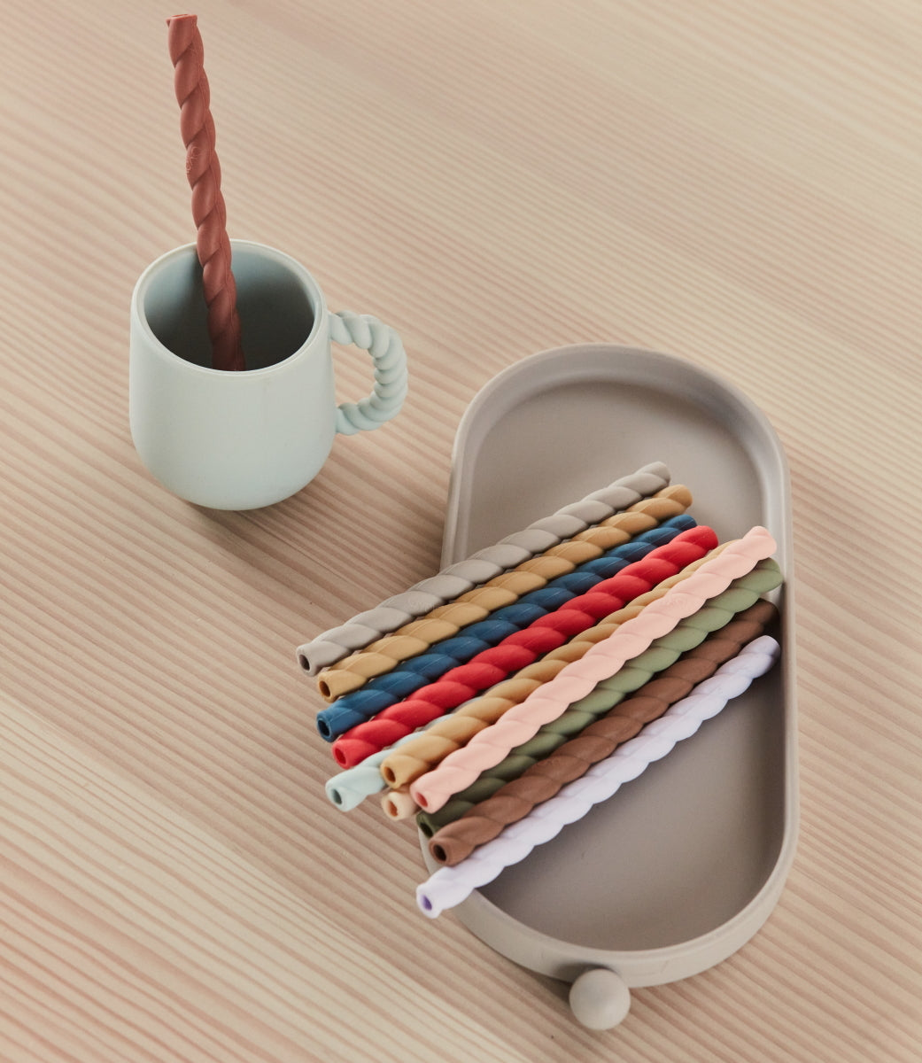 OYOY-mellow-silicone-straw-6pcs-cherry