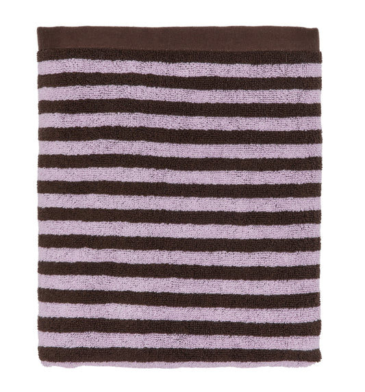 OYOY Raita organic Cotton Bath Towel Purple-Brown