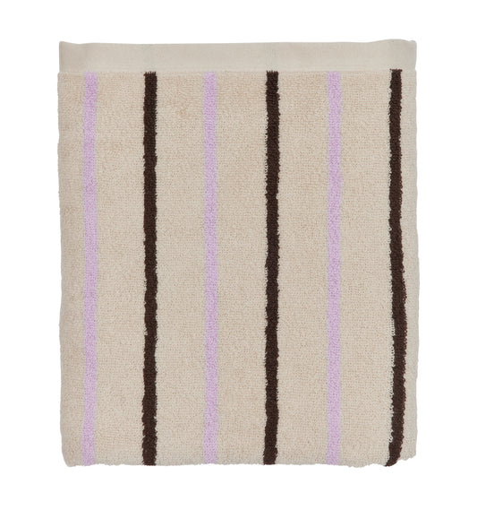 OYOY Raita organic Cotton Bath Towel Clay-Purple
